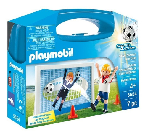 Playmobil 5654 Valija Maletin Futbol Jugadores Mundo Manias