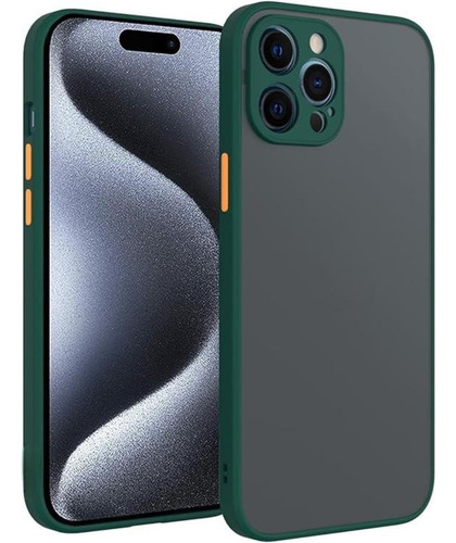 Funda Para Samsung M31 Ahumado Mate Verde Bosque Antishock