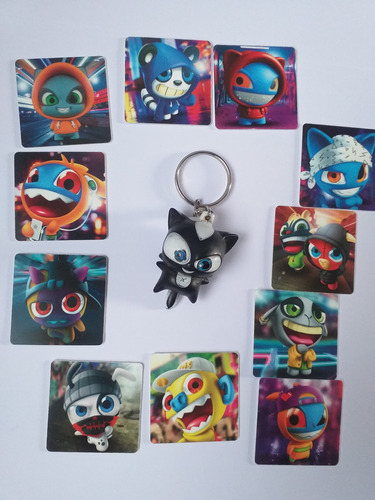 Tazos Funki Punky Xtremo +lanza Tazos + Llavero Funki Punky (Usado)