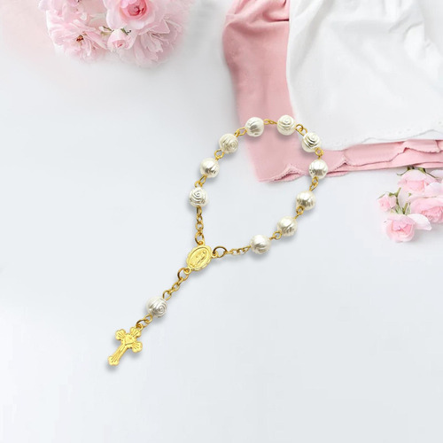 Zbl Católico Pulsera Crucifijo Cruz Rosarios Católicos Para