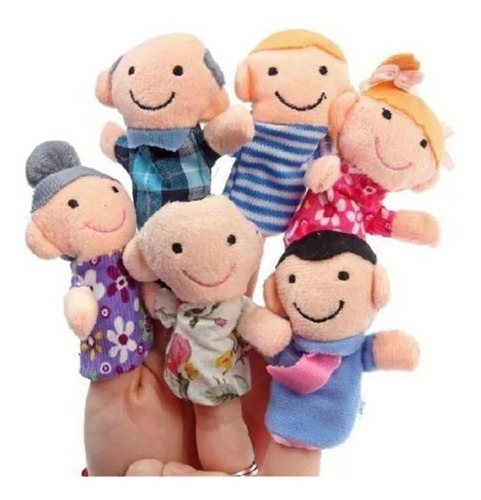 Imagen 4 de 4 de Titeres De Dedo Familia Estimulacion Temprana Niños Bebes