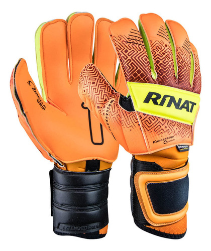 Guantes De Portero Kancerbero Quantum Pro Naranja/amarillo N