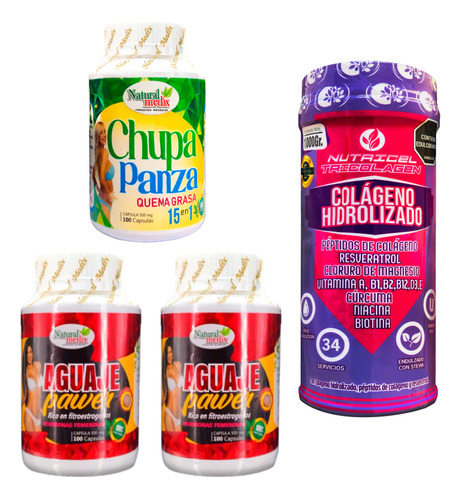 Chupa Panza + Aguaje Pawer X2 + C - Unidad a $28750