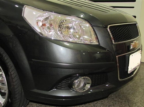 Chevrolet Aveo Protectores De Paragolpes Negros Molduras !!