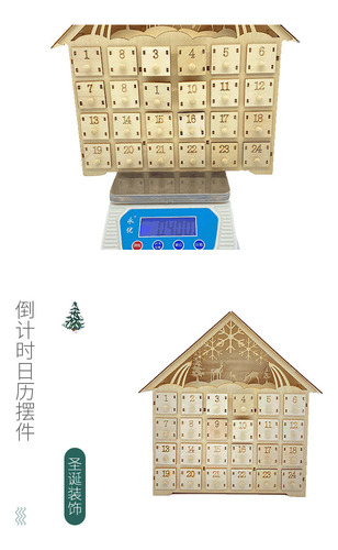 Lk Casa De Madera Led Navidad Decorar Calendario De Adviento