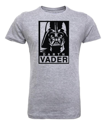 Polera Urbana Hombre Tbc Vader Star Wars Gris