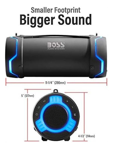 Boss Audio Systems Tube Altavoz Estéreo Bluetooth Resistente