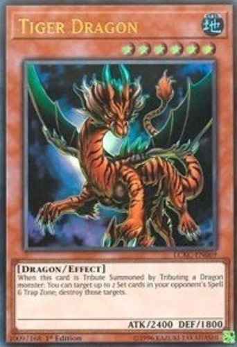 Carta Tigre Dragon legendaria Kaiba Mega Pack (1st Edition)