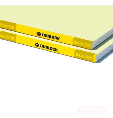 Placas Durlock Semicubiertos 12,5mm (2,40m X 1,20m) Sc