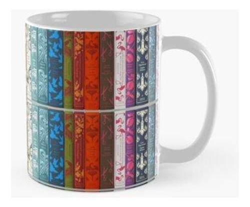 Taza Vintage Book Spines - Libros Clásicos Calidad Premium