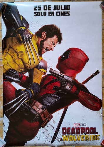 Póster Original Cine Deadpool Y Wolverine Versión 2 (Usado)