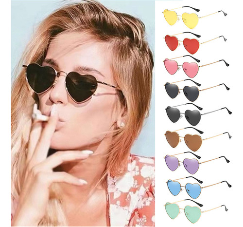D Gafas De Sol En Forma De Corazón, Transparentes, A La