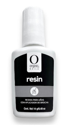 Resina Con Brocha Pegamento Para Tips 14grs Organic Nails 