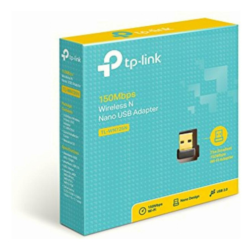Tp-link Tl-wn725n Adaptador Usb Nano Inalámbrico N De