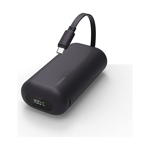 Portable Charger With Built-in Usb-c Cable,10000mah 18w Pd F