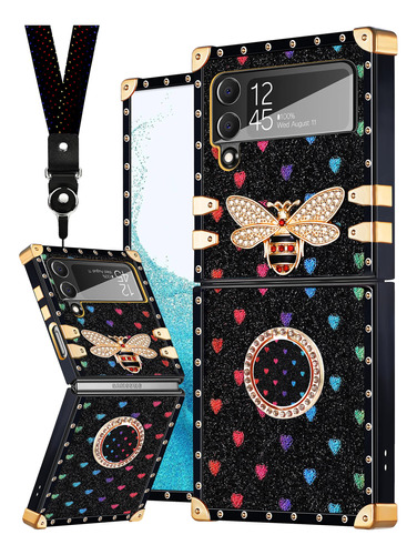 Loheckle Funda Para Samsung Galaxy Z Flip 4 Mujer Diseño