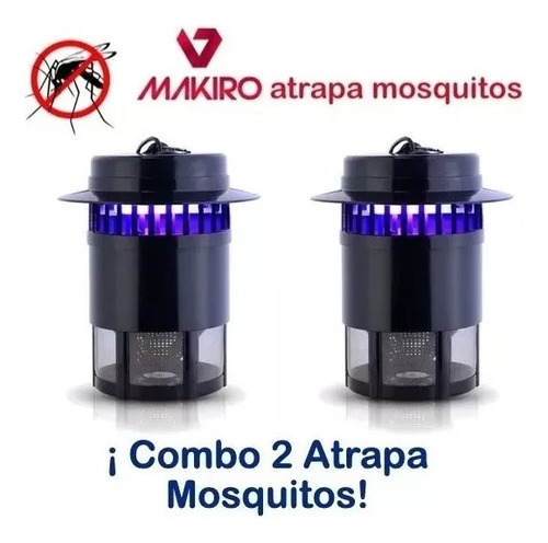 2 Lámparas Atrapa Y Mata Mosquitos - Combo Mosquitero