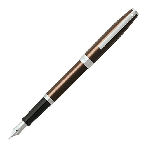 Boligrafo Marron Metalico Punta Estilografica - Sheaffer