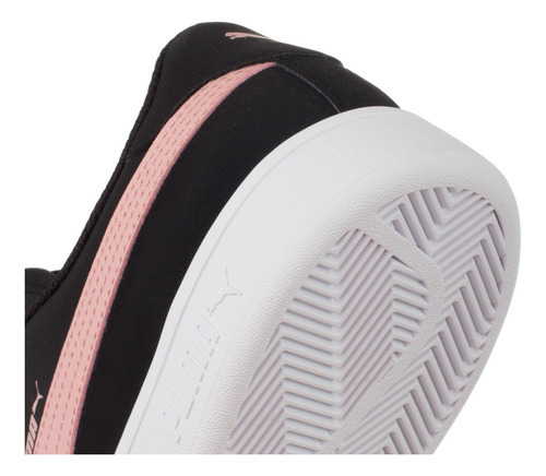 Tenis Puma Smash V2 Buck - 365160-18 - Negro - Mujer