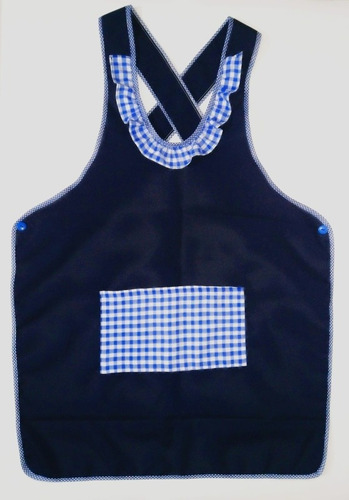 Mandil Profesora Maestra - Colegio - Inicial Talla S - M - L