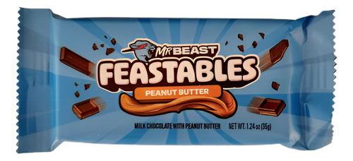 Chocolate Mrbeast Feastables Peanut Butter 35g