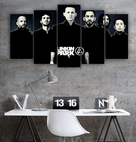 Cuadro Decorativo Linkin Park Grupo Arte Variedad 5 Piezas 