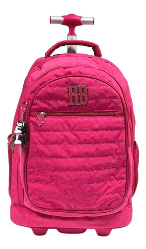 Kit Mochila De Rodinhas Oficial Rebecca Bonbon Rb2424 Rosa