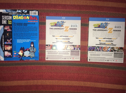 Dvds Dragon Ball + Blu-rays Dbz Kai Funimation Originales
