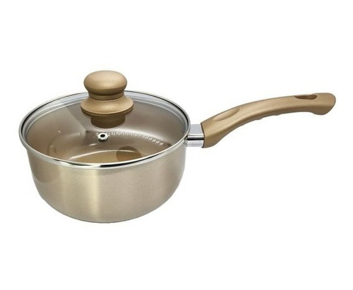 Imagen 2 de 4 de Cacerola Aluminio Con Mango Y Tapa 18cm Volt Larhaus