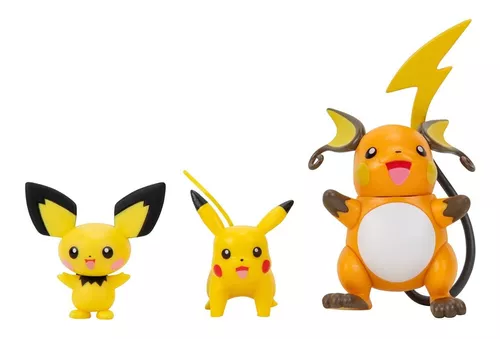 Genuine tomy pokemon brinquedos batalha característica 3 figuras