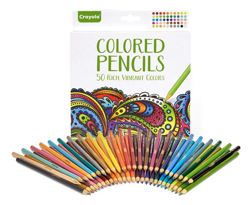Lapices Crayola, 50 Lapices Colores Vibrantes Originales