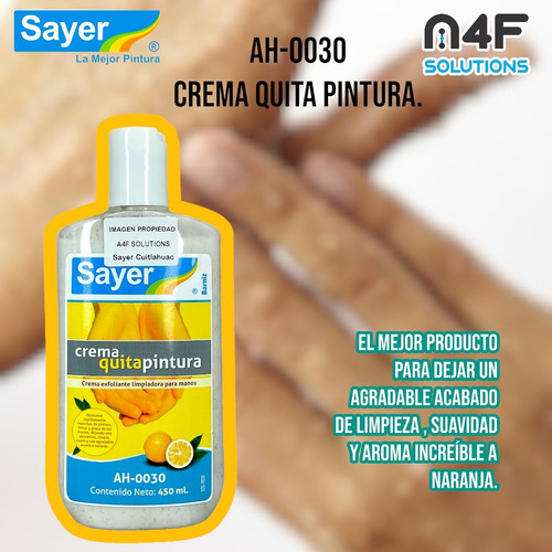 Sayer Crema Exfoliante Limpiadora Para Manos (450 Ml)