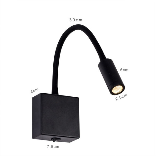 Arandela De Cabeceira Articulada Led Bivolt Hotel Ef652