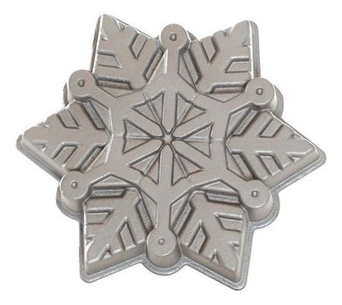 Molde Hornear Copo De Nieve 1.4 L Nordicware Color Plateado