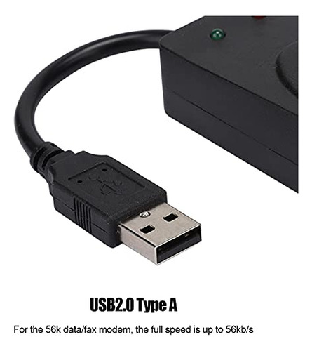 Modem Usb 56k V.90/v.92 - Conexin Rpida Y Compatible
