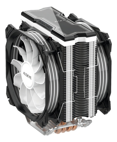 Resfriador de CPU Alseye M120d a-RGB Amd/Intel /tr4 LED preto