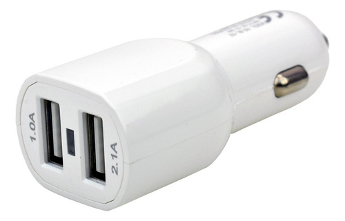 Cargador De Auto Smart Mini For 2.1 A Color Blanco