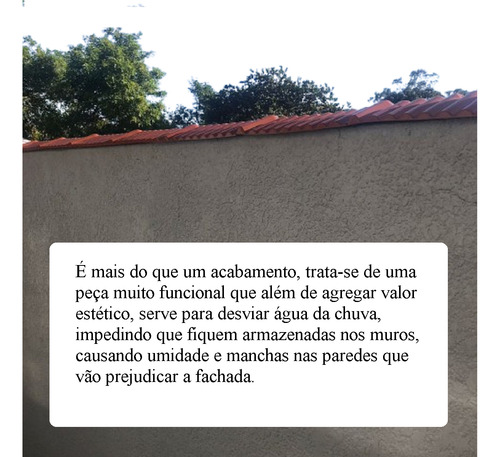 Pingadeira Capa De Muro Rufo Plástica Resistente Kit 06 Pç