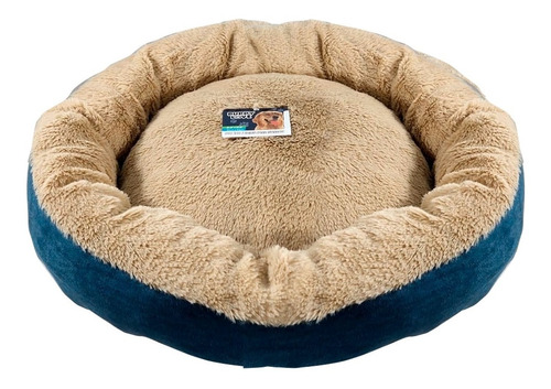 Cama Peluche Redonda Para Mascotas Perros Y Gatos Log-on 