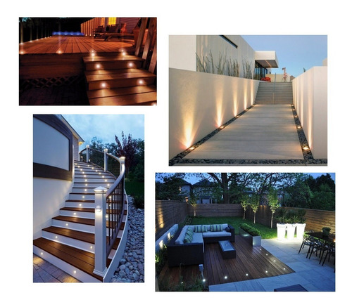Imagem 9 de 9 de 2 Und. Spot Balizador Led Chao 3w Escada Jardim Deck Movel A