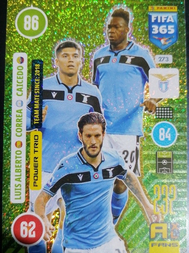 Carta Adrenalyn Xl Fifa 365 2021  / Power Trio Lazio