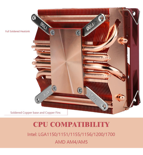 Thermalright Axp90-x53 Full Cooper Low Profile Cpu Cooler