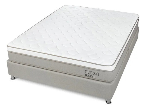 Cama Box Tarima Path Grey Queen 160 X 200 Cm Rosen