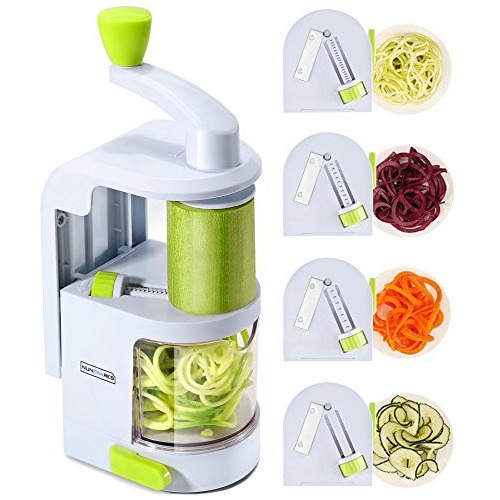 Nuevo 4in1 Cuchillas Giratorias Heavy Duty Veggie Spiralizer