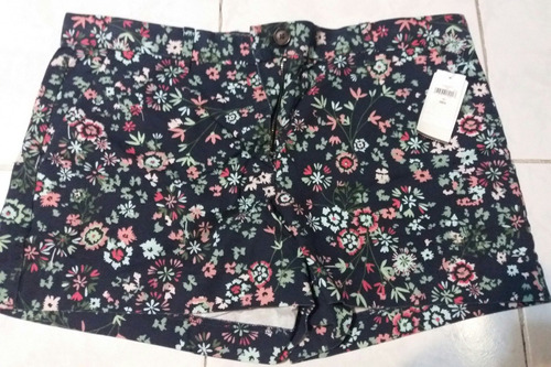 Gap, Short De Algodon Diseño Flores