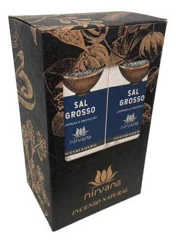 Incenso Nirvana Natural Sal Grosso 12 Caixas Com 9 Varetas