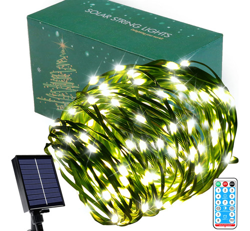 Cadena Luz Solar Para Exterior 200 Led 72 Pie Impermeabl 8