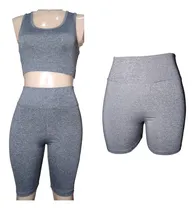 Comprar Pack Combo Calza Short Lycra + Biker + Top Deportivo Lycra