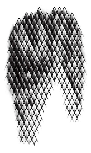Juego De 2 Pegatinas De Tatuajes Con Escamas De Serpiente, T