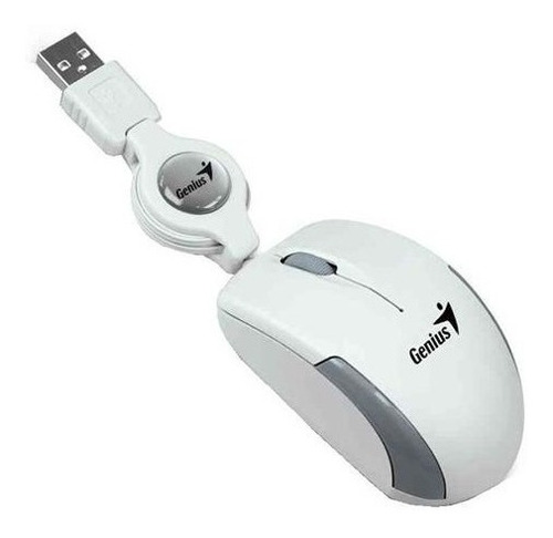 Mouse Genius Micro Traveler Usb Alámbrico Retráctil